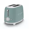 Smeg TSF01EGMEU -leivänpaahdin 6 2 viipaletta 950 W kromi, vihreä