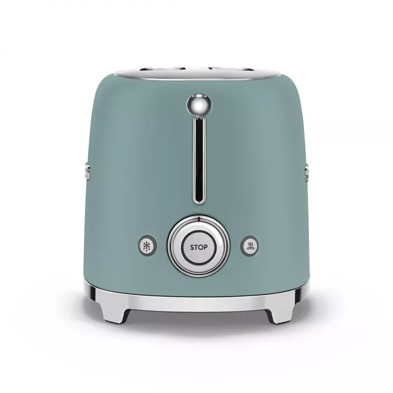 Smeg TSF01EGMEU -leivänpaahdin 6 2 viipaletta 950 W kromi, vihreä