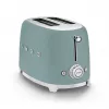 Smeg TSF01EGMEU -leivänpaahdin 6 2 viipaletta 950 W kromi, vihreä