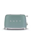 Smeg TSF01EGMEU -leivänpaahdin 6 2 viipaletta 950 W kromi, vihreä