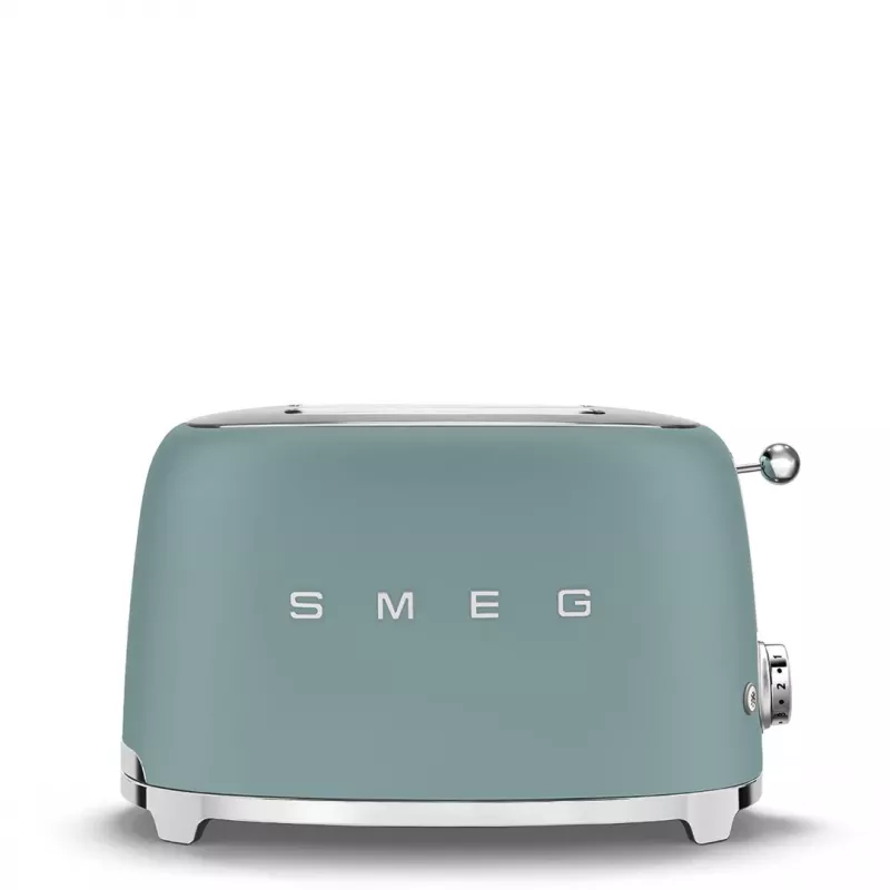 Smeg TSF01EGMEU -leivänpaahdin 6 2 viipaletta 950 W kromi, vihreä