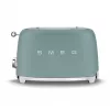 Smeg TSF01EGMEU -leivänpaahdin 6 2 viipaletta 950 W kromi, vihreä