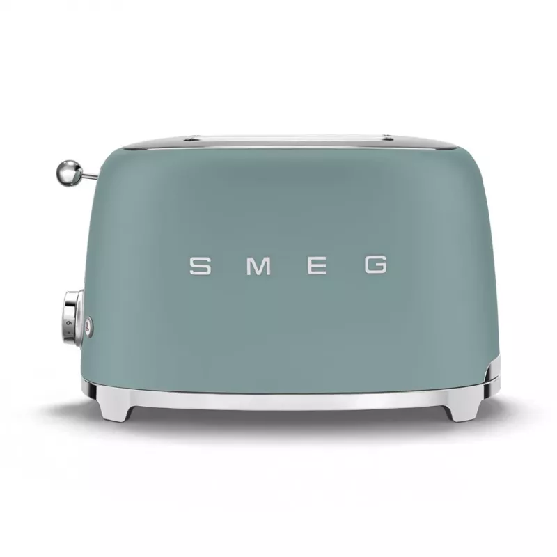 Smeg TSF01EGMEU -leivänpaahdin 6 2 viipaletta 950 W kromi, vihreä