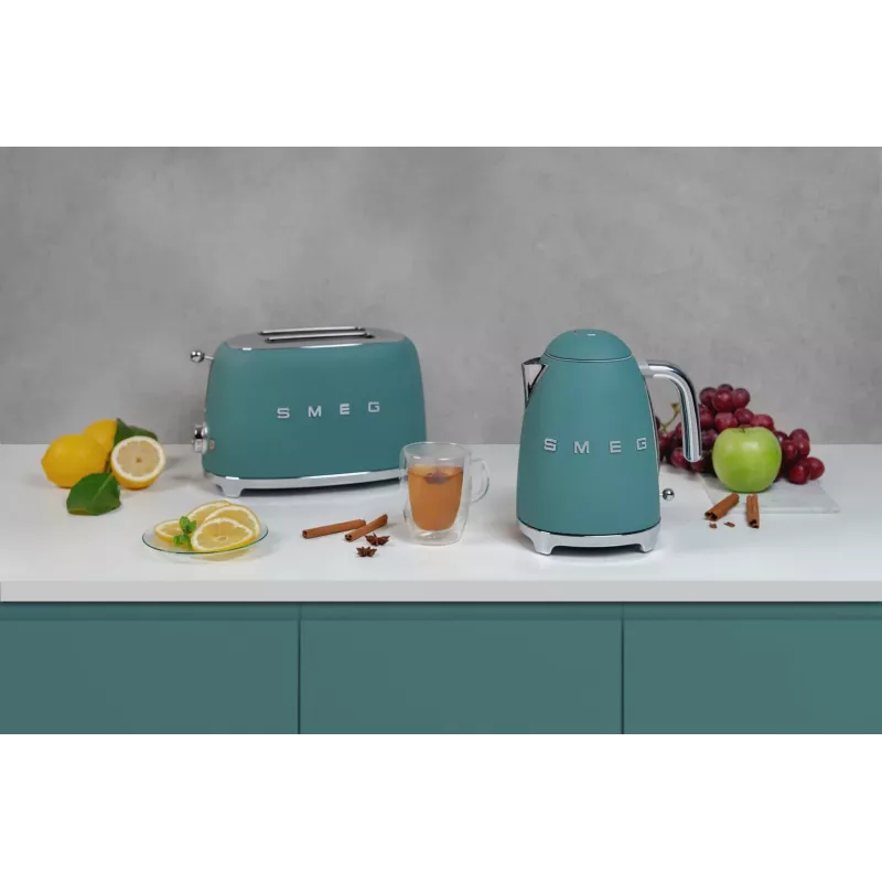 Smeg TSF01EGMEU -leivänpaahdin 6 2 viipaletta 950 W kromi, vihreä