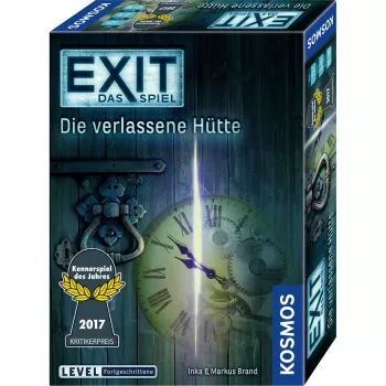 EXIT - Das Spiel - Die verlassene Hütte, juhlapeli Kennerspiel des Jahres 2017