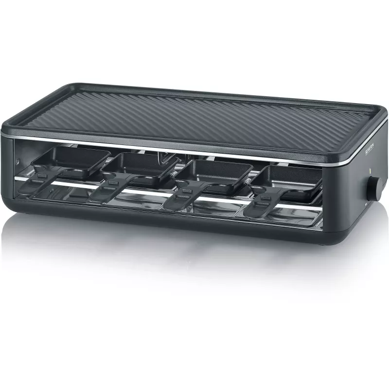 Severin RG 2365 raclette-grilli 8 henkilölle 1300 W musta