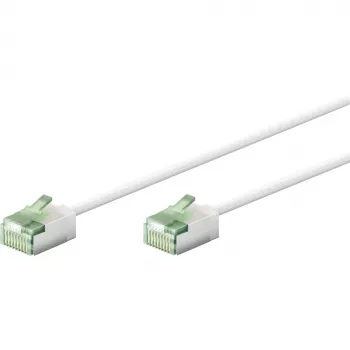 Goobay 74361 Cat 8.1 U/FTP ohut patch-kaapeli, valkoinen, 2 m