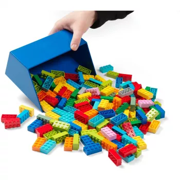 LEGO lapiosarja 2-osainen, säilytyslaatikko punainen/sininen