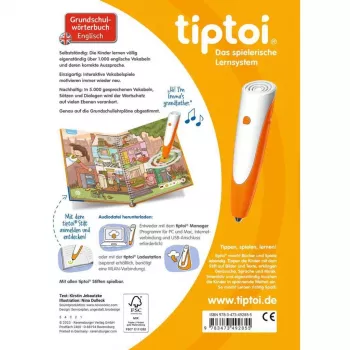 tiptoi peruskoulun sanakirja englanti, oppikirja