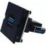 Bachmann 917.122 - USB A - USB 3.2 Gen 1 (3.1 Gen 1) - musta