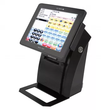 All-in-One-kassajärjestelmä Olympia Touch 200 TSE – 24,6 cm (9,7″) TFT-kosketusnäyttö, lämpötulostin 170 mm/s, SD-kortti, musta