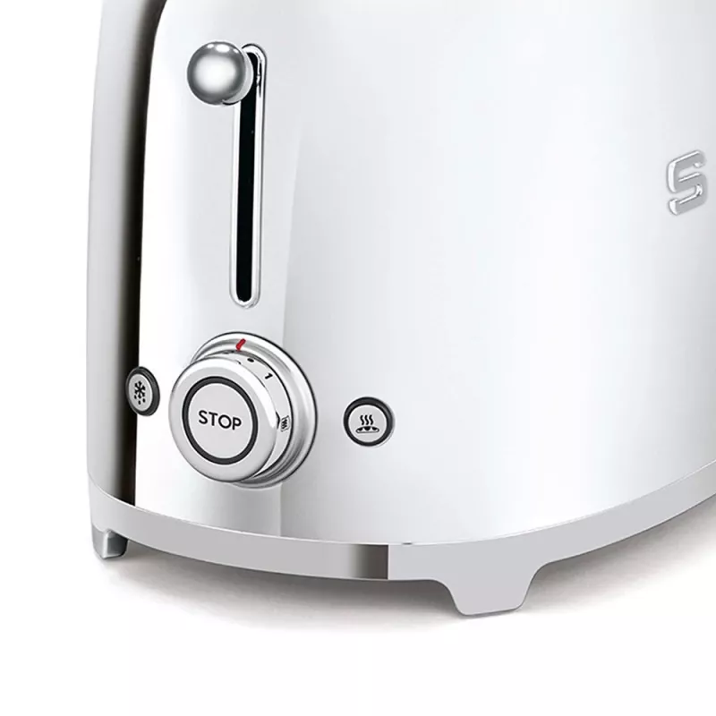 Smeg 50's Style -leivänpaahdin TSF02SSEU ruostumaton teräs