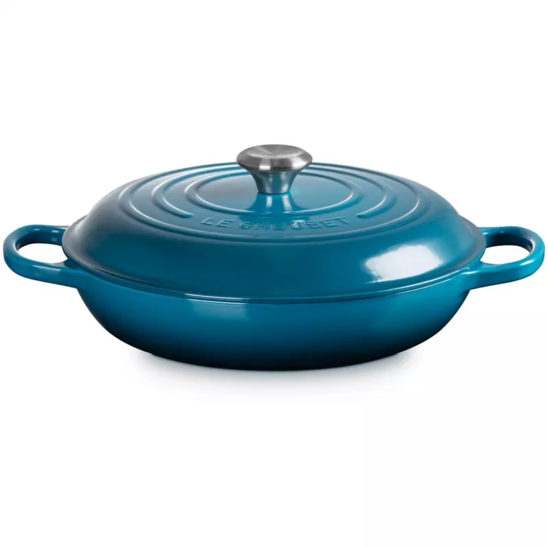 Le Creuset Signature matala pyöreä patapannu 30 cm Deep Teal (21180306422430)