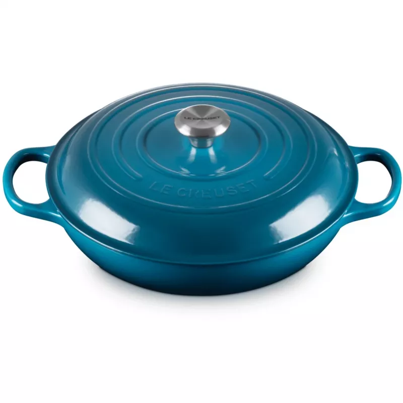 Le Creuset Signature matala pyöreä patapannu 30 cm Deep Teal (21180306422430)