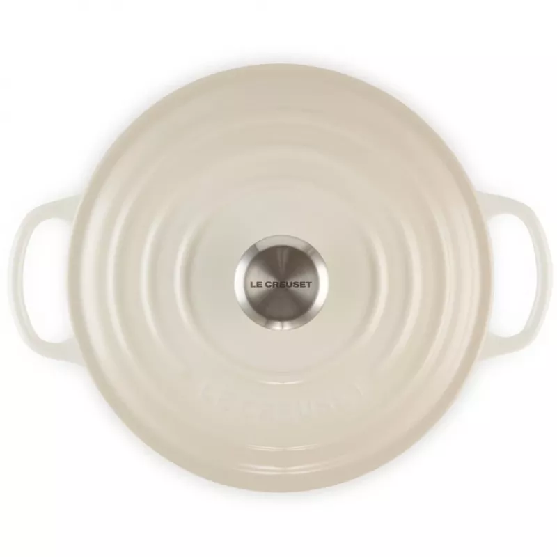 Le Creuset Signature paistinpannu pyöreä 22 cm Meringue creme (21177227164430)