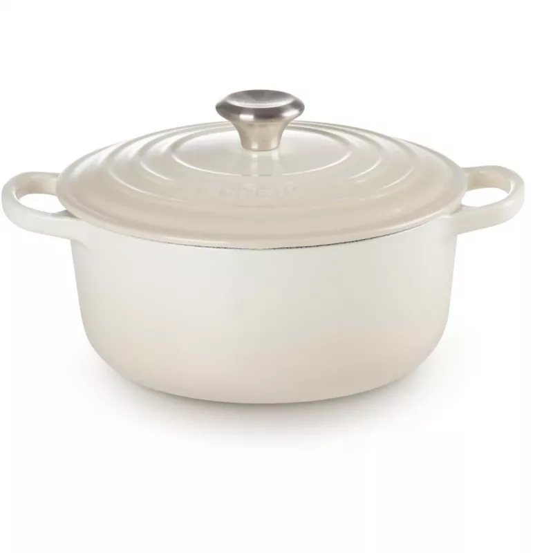 Le Creuset Signature paistinpannu pyöreä 22 cm Meringue creme (21177227164430)