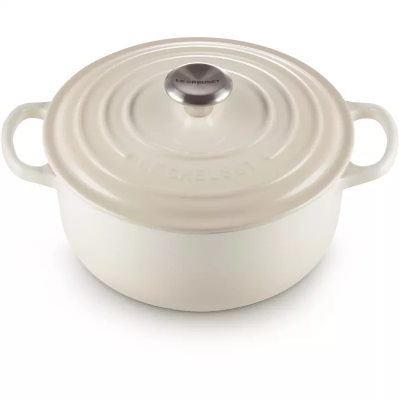 Le Creuset Signature paistinpannu pyöreä 22 cm Meringue creme (21177227164430)