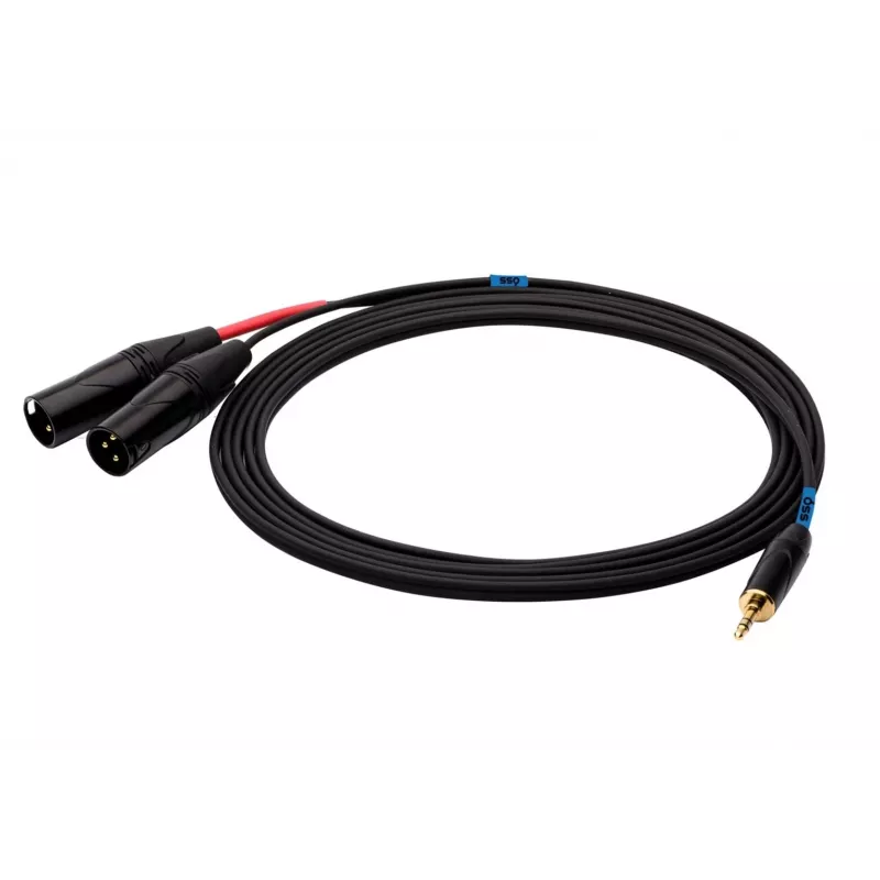 SSQ-kaapeli plugi stereo 3,5 mm - 2x XLR uros MIXLR3 — 3 m audiokaapeli