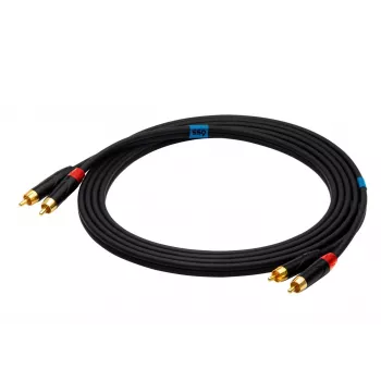 SSQ RCARCA3 - kaapeli 2x RCA - 2x RCA - 3 m, musta