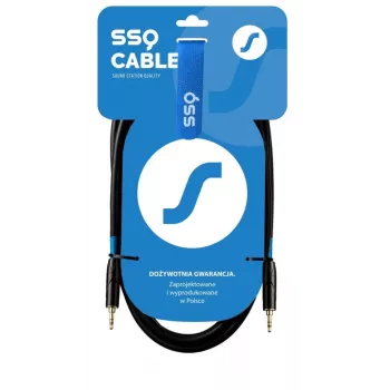 SSQ MIMI2 SS-1425 kaapeli miniplugi stereo 3,5 mm - miniplugi stereo 3,5 mm 2 m musta