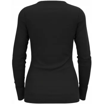 Odlo BL TOP pyöreä pääntie l/s MERINO 200 naisten t-paita, koko S, musta
