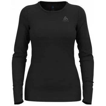 Odlo BL TOP pyöreä pääntie l/s MERINO 200 naisten t-paita, koko S, musta
