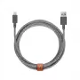 USB-A-Lightning-kaapeli Native Union Belt kaapeli XL 3 m musta valkoinen