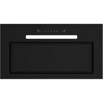 Sisäänrakennettu liesituuletin MPM MPM-54-OWS-01, 54 cm, poisto/kierrätys, 3 tehoa, musta, lasi/ruostumaton teräs