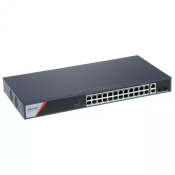 Hikvision DS-3E1528HP-SI-24P2T2F hallittava PoE-kytkin, 24 porttia + 2 SFP