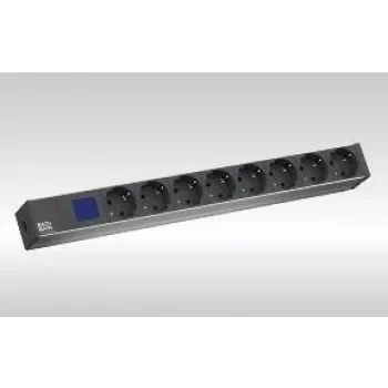 Jakokeskus Bachmann 800.2154 8 AC-lähtöä musta LCD
