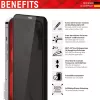 Displex Privacy Full suojakalvo Apple iPhone 14 Pro karkaistu lasi