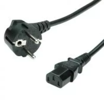Bachmann 351.167 - 0,5 m - verkkopistoke Type-F - C13-liitin - 250 V - 10 A - musta