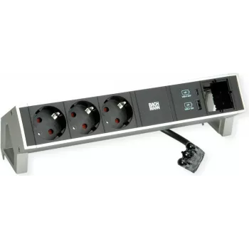 BACHMANN DESK 2 3x CEE7/3 1xUSB-laturi 1x CM (902.9964)
