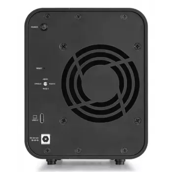 TerraMaster D5 HYBRID kiintolevyteline pöytämalli musta 5 asemaa HDD SSD