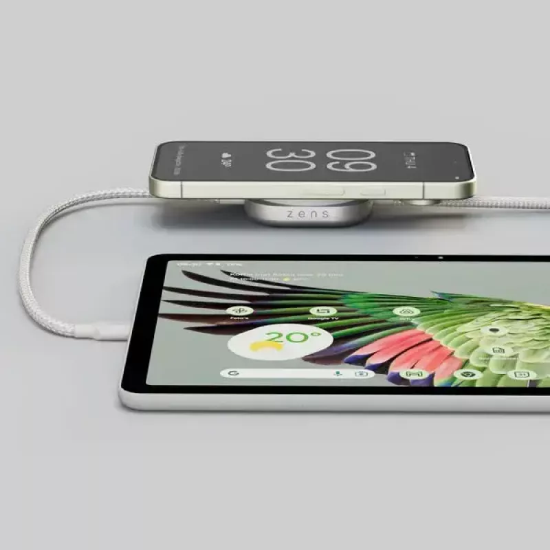 USB-C-C-kaapeli Zens Pro 2 – USB‑C - USB‑C, valkoinen