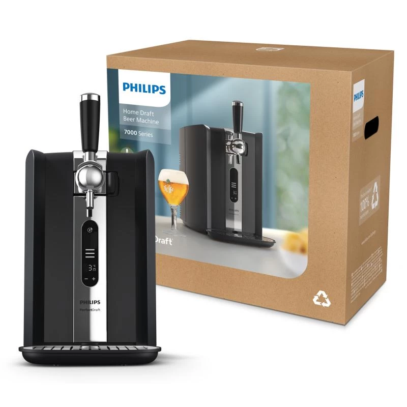 Oluthana Philips HD3770/90 PerfectDraft, musta, yhteensopiva 6 litran tynnyreiden kanssa