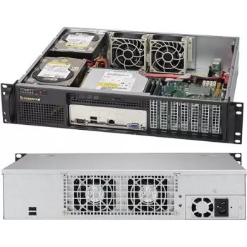 Palvelinkotelo Supermicro SuperChassis 523L-505B 2U musta