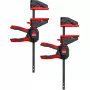 Yhden käden puristin kääntyvällä kahvalla S, EZ360S-11SET (musta/punainen, 2 kpl, 110 / 40)