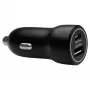 Autolaturi d bramante re-charge — USB-C 30W + USB-A 18W, 12–24V, musta