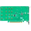 HighPoint isäntäväyläsovitin Rocket 1104 PCI-Ex16v3 – 4x M.2 NVMe – NVMe – PCI-Express
