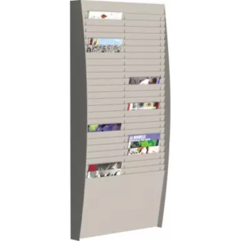 PAPERFLOW seinälajittelutaulu V 50F A4V2X25.02 DIN A4 harmaa