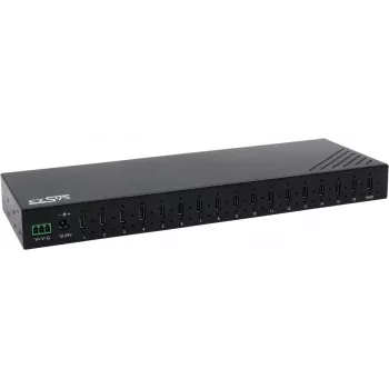 USB-keskitin Exsys EX-12276HMS — 16-porttinen USB 3.2 Gen 2 -keskitin 16 USB-C-liitännällä