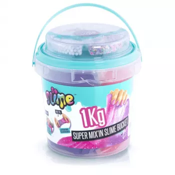 Slime Canal Toys Slime Super Bucket 1kg monivärinen 6 vuotta