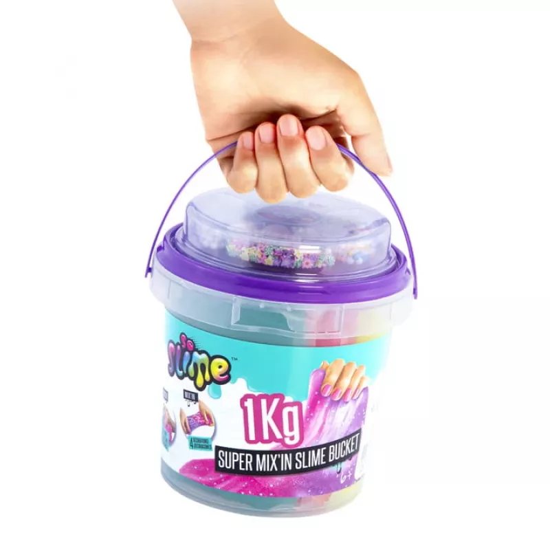 Slime Canal Toys Slime Super Bucket 1kg monivärinen 6 vuotta