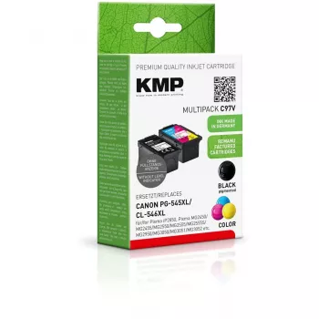 KMP MULTIPACK C97V - 2 kpl:n pakkaus - korkea tuotto - musta, väri (syaani, magenta, keltainen) - yhteensopiva - mustekasetti (vaihtoehto: Canon 8286B001,