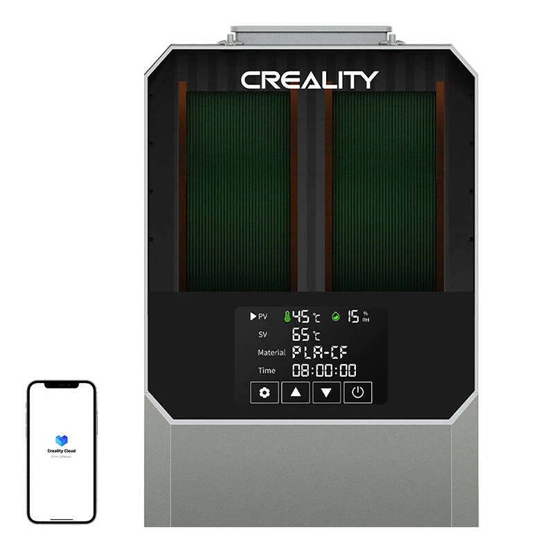 Filamenttikuivain Creality Space Pi Plus — harmaa, 3D-tulostimen filamenteille, 1 kpl