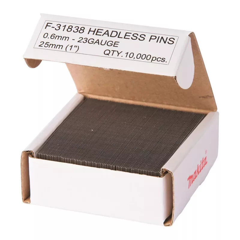 Makita F-31838 sinkityt naulat, 0,6 x 25 mm, 23 Ga, 10 000 kpl