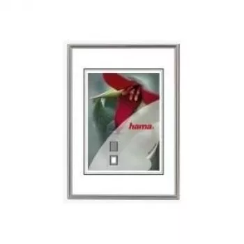 hama valokuvakehys Sevilla Dekor, 21,0 x 29,7 cm, hopea matta, kuvakoolle 15 x 20 cm passepartout-kehyksellä