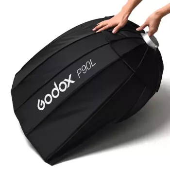 Softbox Godox P90L 90cm musta nylon polyesteri diffuusoreilla