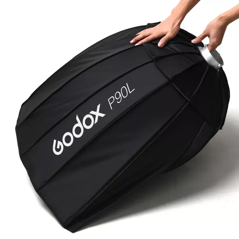 Softbox Godox P90L 90cm musta nylon polyesteri diffuusoreilla